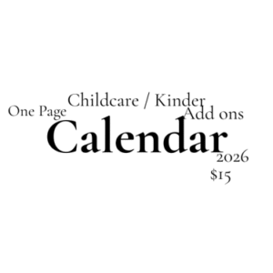 childcare / kinder package one